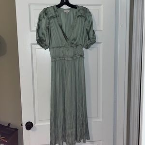 Current Air ruffled medium dress, small spot in the back, barely visible.
